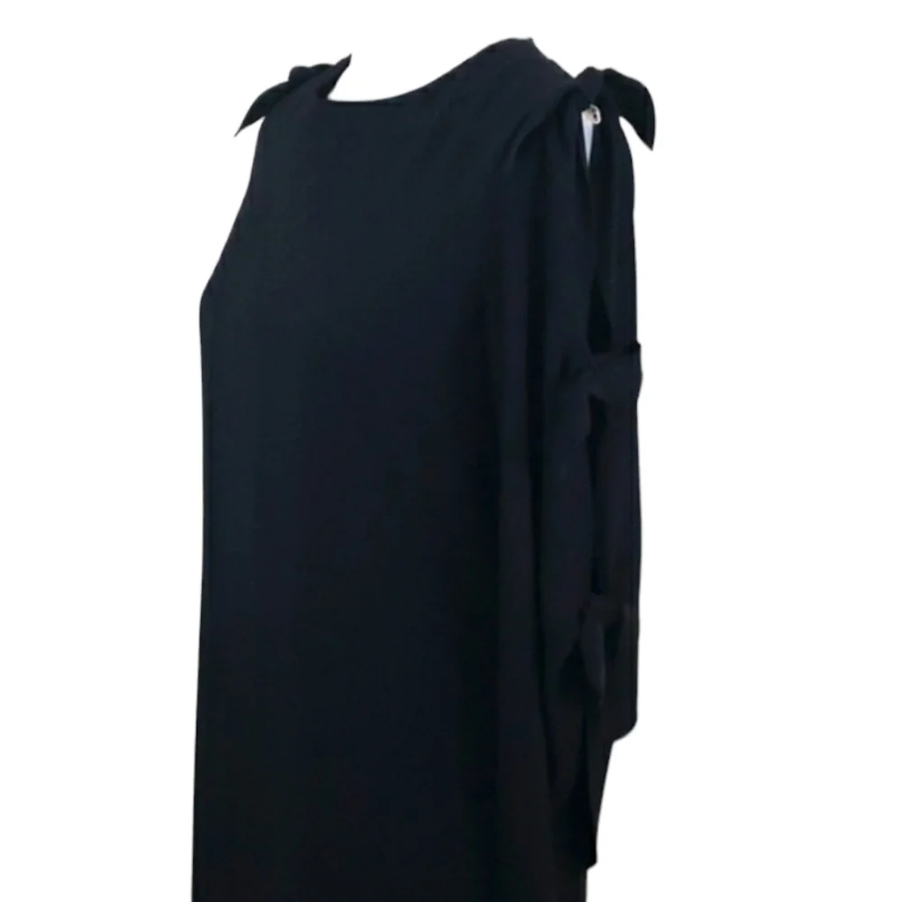Tahari ASL~Woman Size 2~ Black Sheath Dress, Long Slit Sleeve, Fully Lined. - Picture 6 of 12